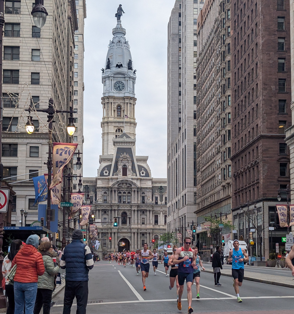 Right past the city hall makes for pretty pictures.